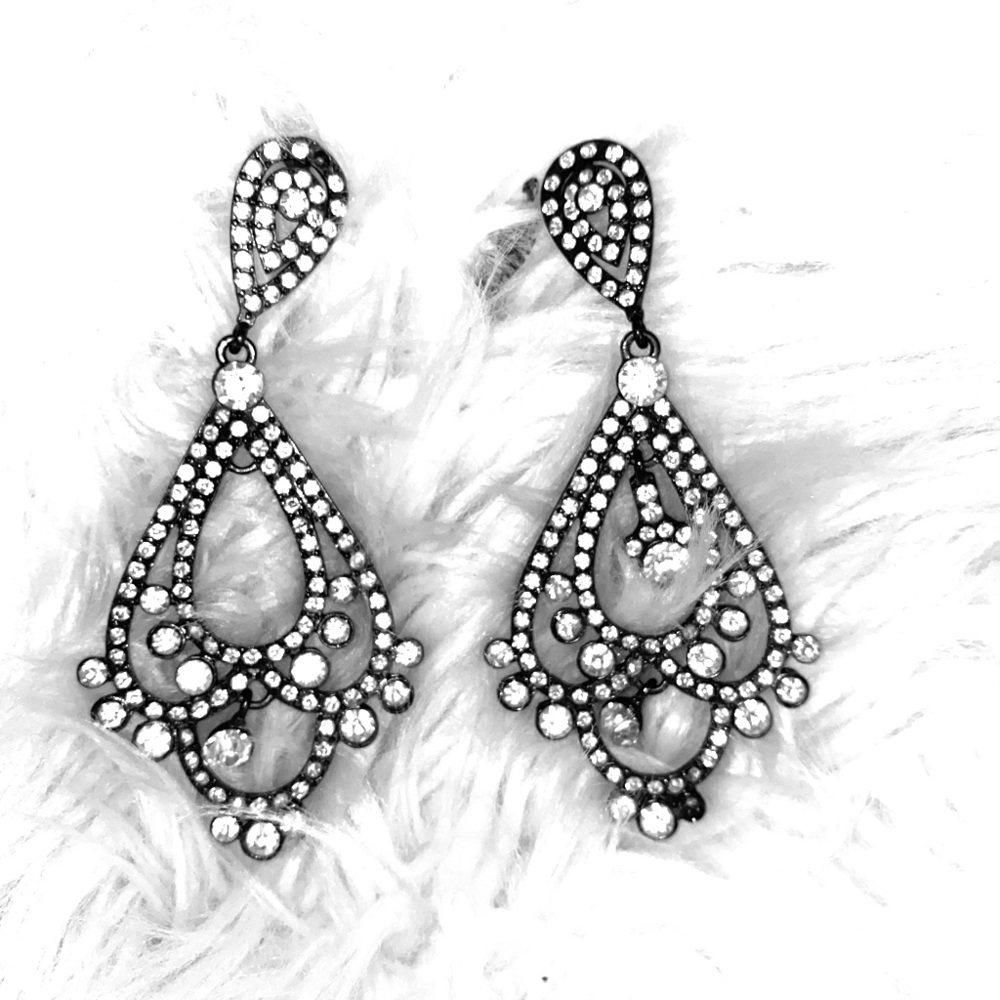 Rhinestone earrings